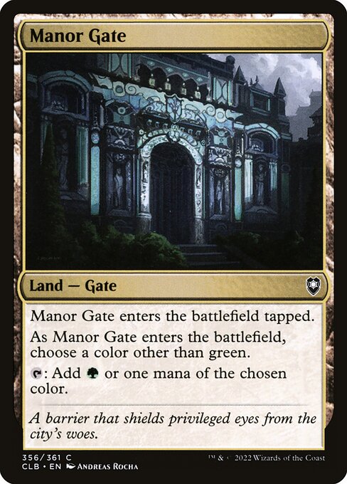 Manor Gate - Commander Legends: Battle for Baldur's Gate Common Card