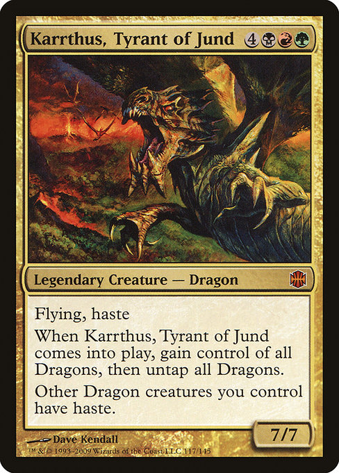 Karrthus, Tyrant of Jund - Alara Reborn Mythic Card