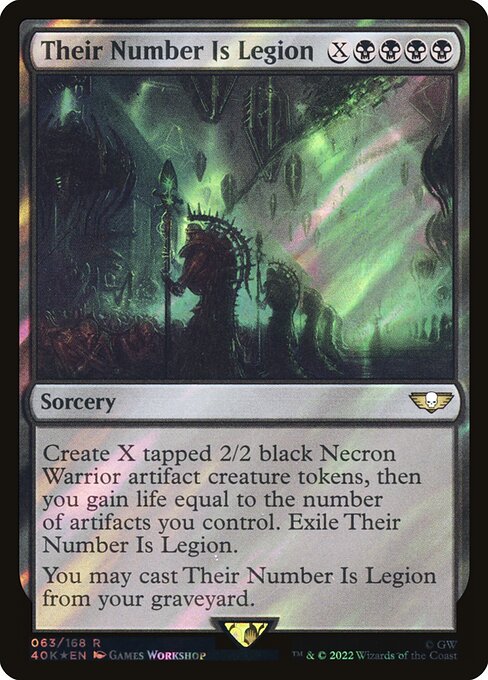 Their Number Is Legion - Warhammer 40,000 Commander Rare Card