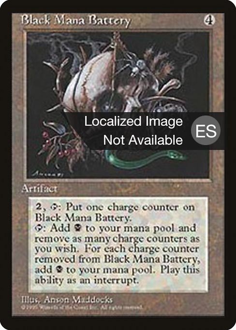 Black Mana Battery - Fourth Edition Foreign Black Border Rare Card