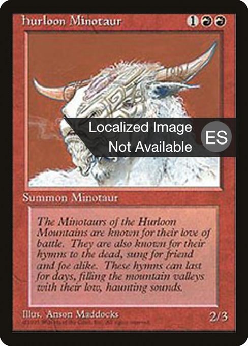 Hurloon Minotaur - Fourth Edition Foreign Black Border Common Card