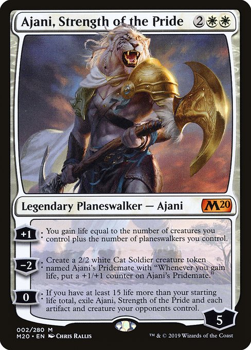 Ajani, Strength of the Pride - Core Set 2020 Mythic Card
