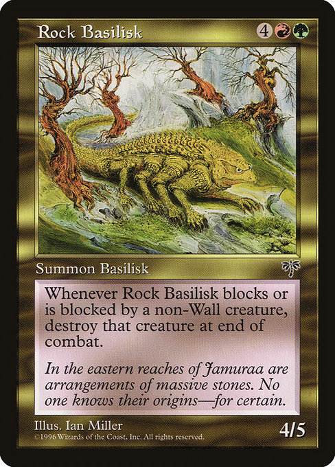 Rock Basilisk - Mirage Rare Card