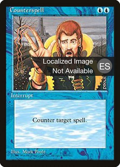 Counterspell - Fourth Edition Foreign Black Border Uncommon Card