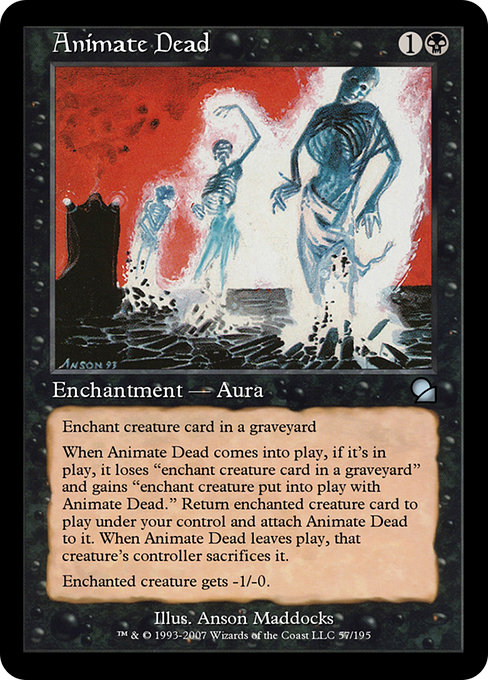 Animate Dead - Masters Edition Uncommon Card