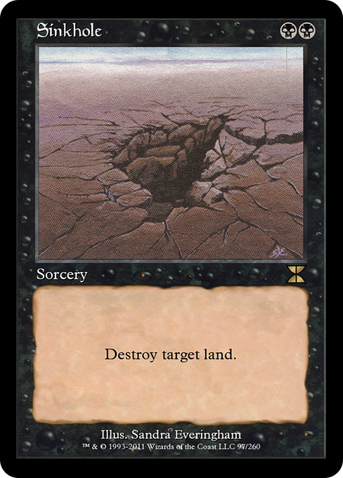 Sinkhole - Masters Edition IV Rare Card
