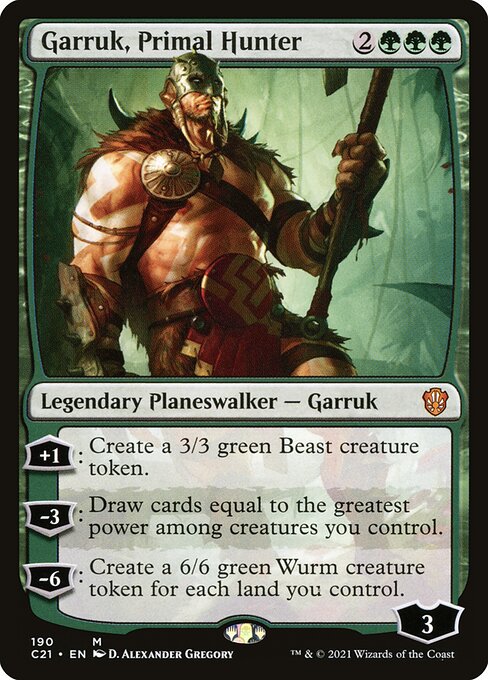 Garruk, Primal Hunter - Commander 2021 Mythic Card