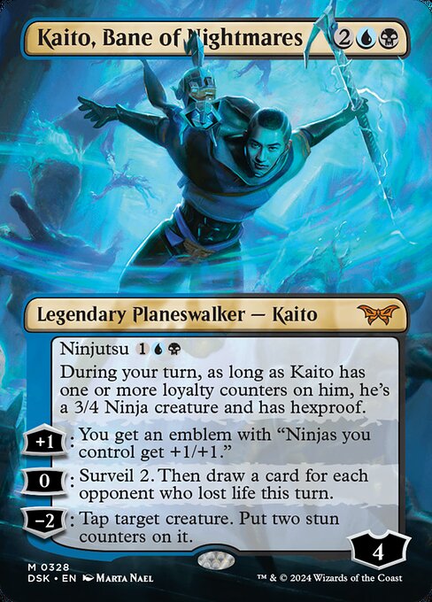 Kaito, Bane of Nightmares - Duskmourn: House of Horror Mythic Card