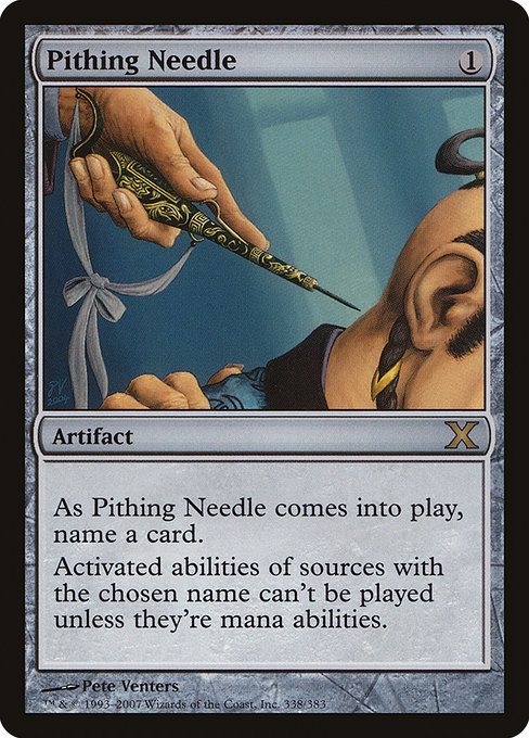 Pithing Needle - Tenth Edition Rare Card