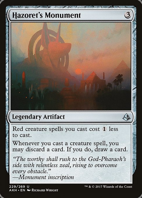 Hazoret's Monument - Amonkhet Uncommon Card