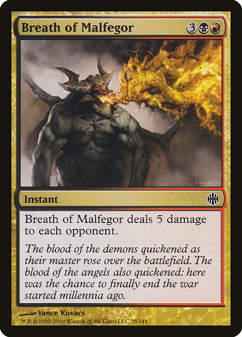 Breath of Malfegor - Alara Reborn Common Card