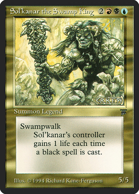 Sol'kanar the Swamp King - Legends Rare Card