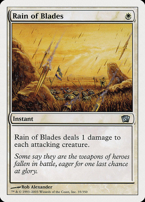 Rain of Blades - Eighth Edition Uncommon Card