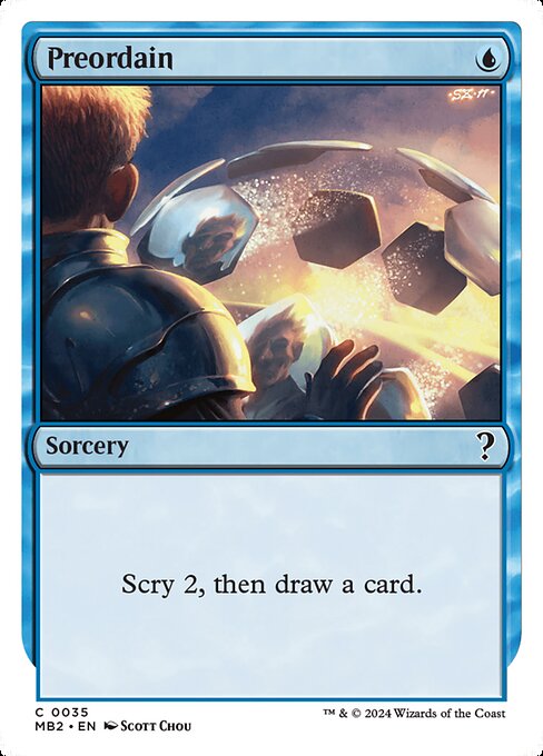 Preordain - Mystery Booster 2 Common Card