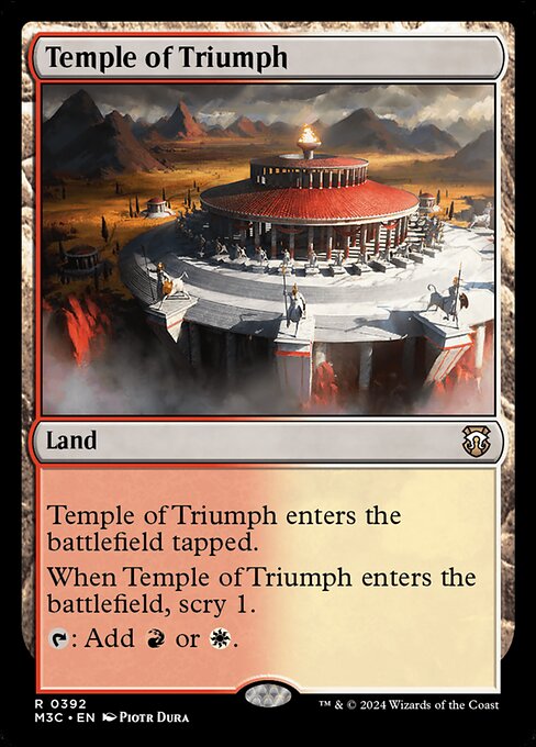 Temple of Triumph - Modern Horizons 3 Commander Rare Card