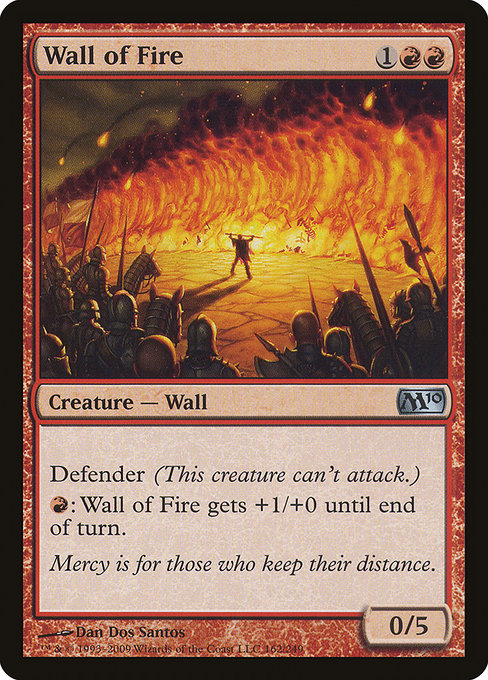 Wall of Fire - Magic 2010 Uncommon Card