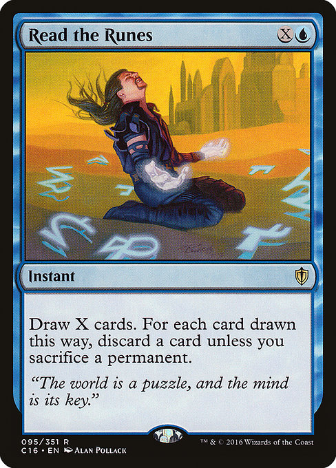 Read the Runes - Commander 2016 Rare Card