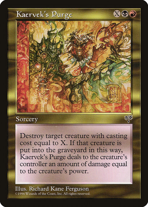 Kaervek's Purge - Mirage Uncommon Card