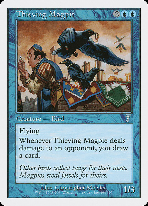 Thieving Magpie - Seventh Edition Uncommon Card