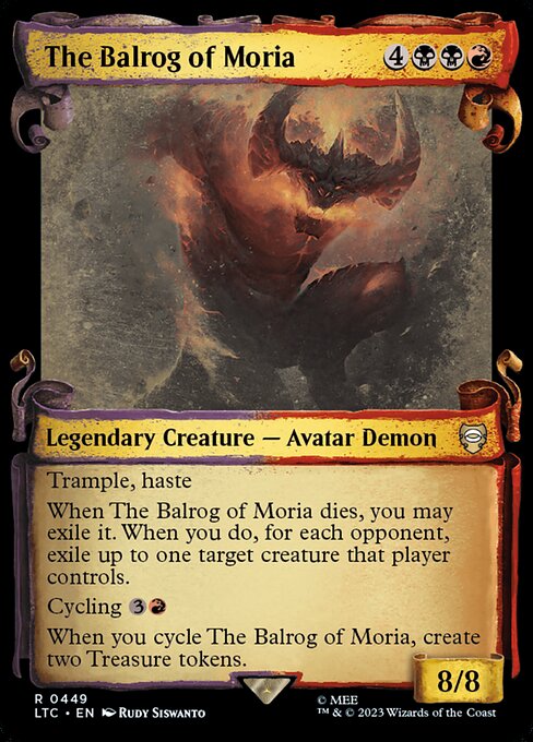 The Balrog of Moria - Tales of Middle-earth Commander Rare Card