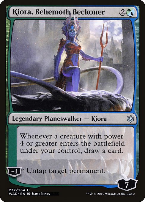 Kiora, Behemoth Beckoner - War of the Spark Uncommon Card