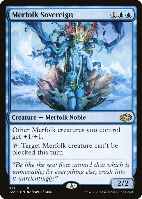 Merfolk Sovereign - Jumpstart 2022 Rare Card