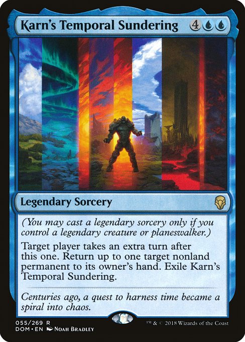 Karn's Temporal Sundering - Dominaria Rare Card