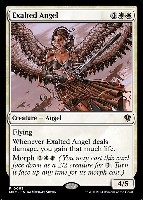 Exalted Angel - Murders at Karlov Manor Commander Rare Card