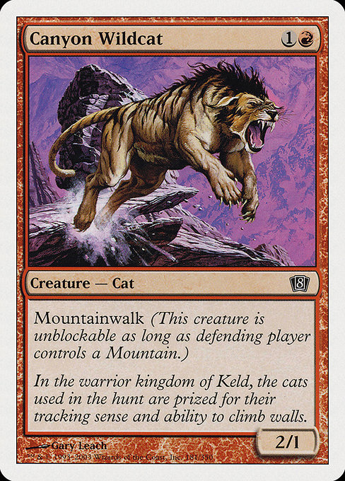 Canyon Wildcat - Eighth Edition Common Card