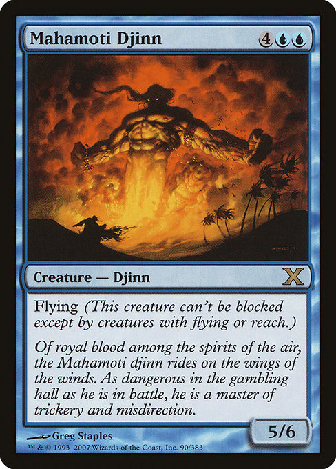 Mahamoti Djinn - Tenth Edition Rare Card