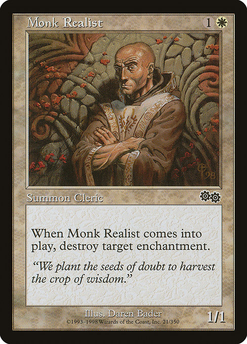 Monk Realist - Urza's Saga Common Card