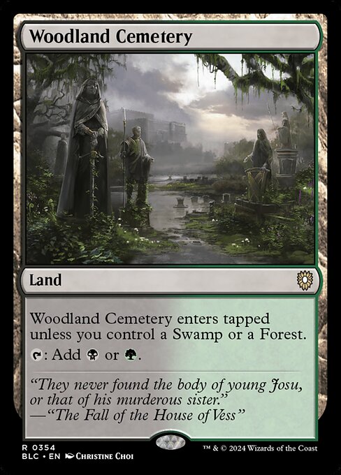 Woodland Cemetery - Bloomburrow Commander Rare Card