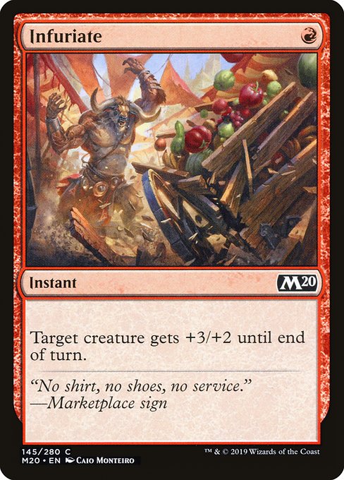 Infuriate - Core Set 2020 Common Card