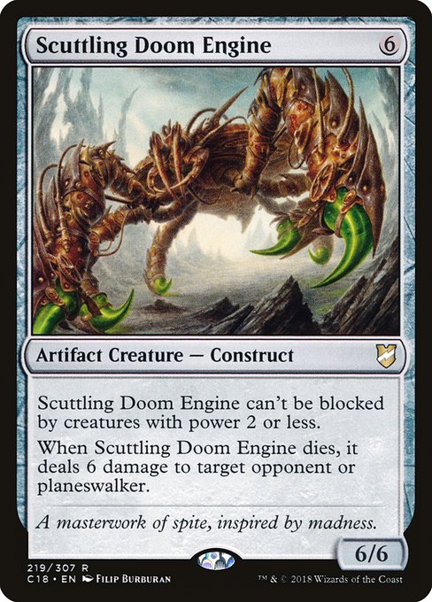 Scuttling Doom Engine - Commander 2018 Rare Card