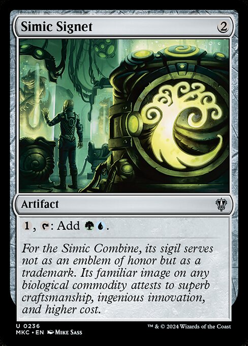 Simic Signet - Murders at Karlov Manor Commander Uncommon Card