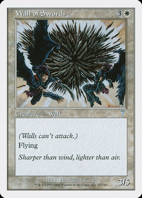 Wall of Swords - Seventh Edition Uncommon Card