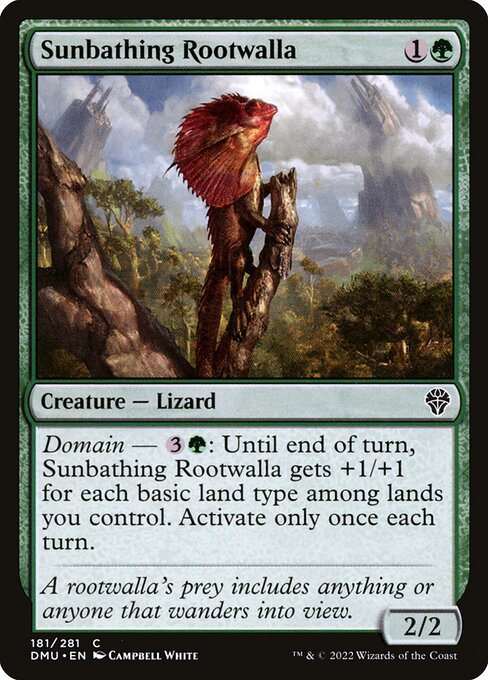Sunbathing Rootwalla - Dominaria United Common Card