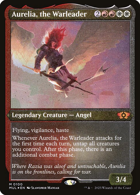 Aurelia, the Warleader - Multiverse Legends Mythic Card