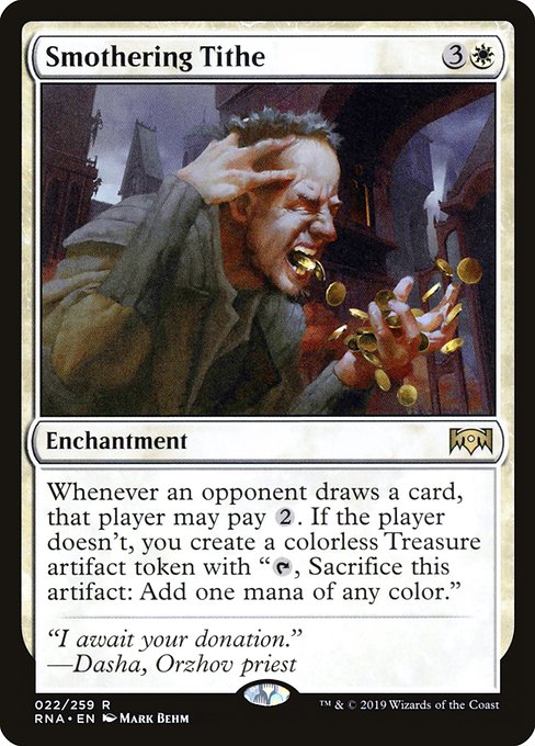 Smothering Tithe - Ravnica Allegiance Rare Card