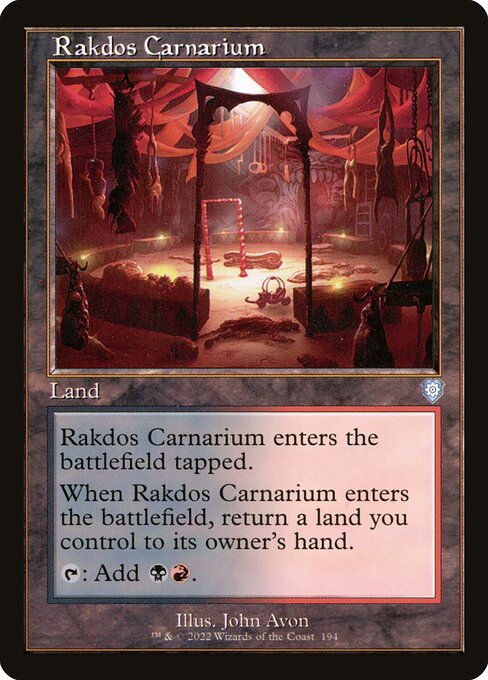 Rakdos Carnarium - The Brothers' War Commander Uncommon Card