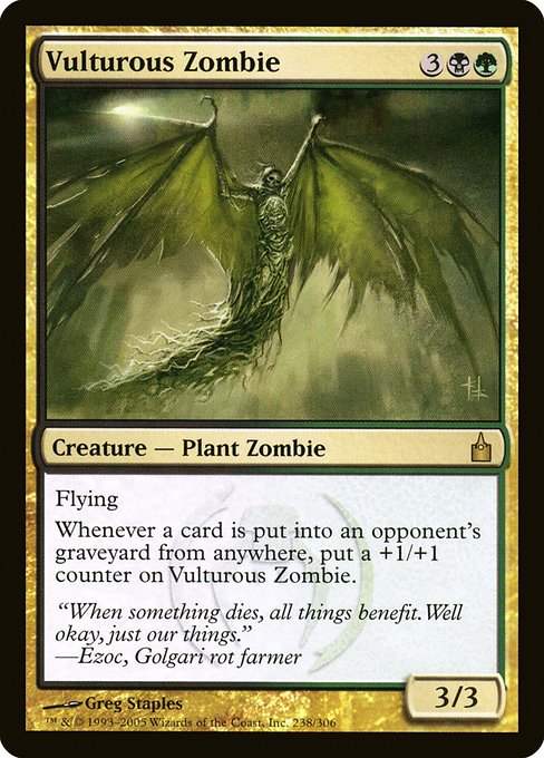 Vulturous Zombie - Ravnica: City of Guilds Rare Card