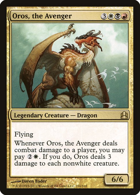 Oros, the Avenger - Commander 2011 Rare Card