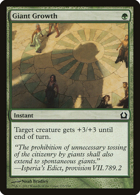 Giant Growth - Return to Ravnica Common Card