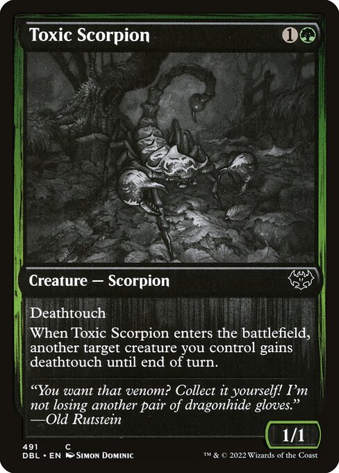 Toxic Scorpion - Innistrad: Double Feature Common Card