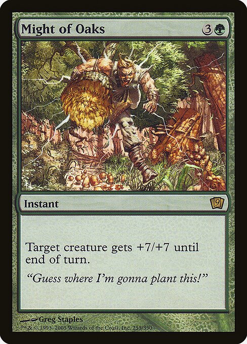 Might of Oaks - Ninth Edition Rare Card