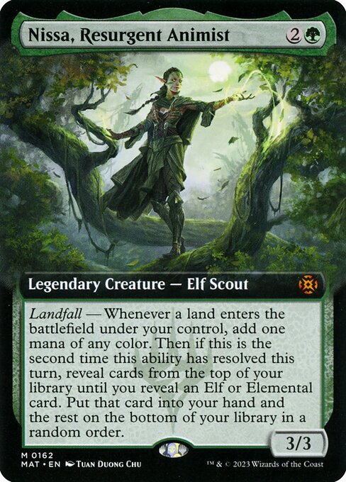 Nissa, Resurgent Animist - March of the Machine: The Aftermath Mythic Card