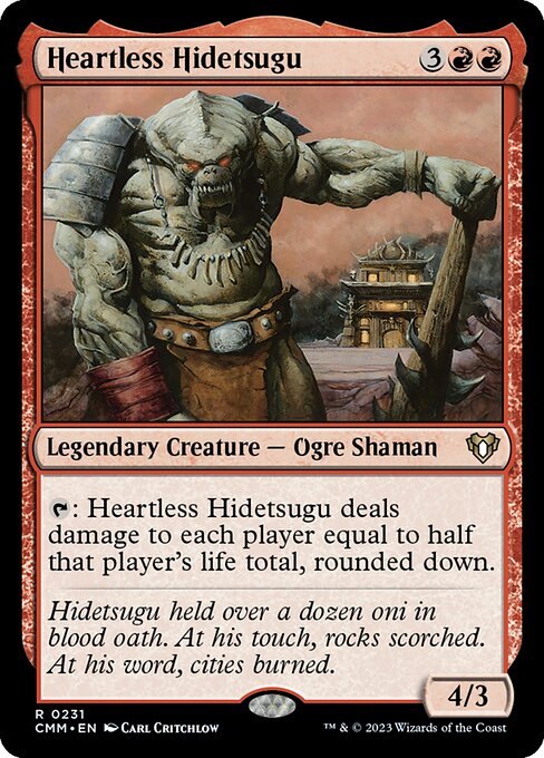Heartless Hidetsugu - Commander Masters Rare Card