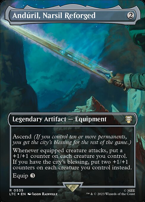 Andúril, Narsil Reforged - Tales of Middle-earth Commander Rare Card