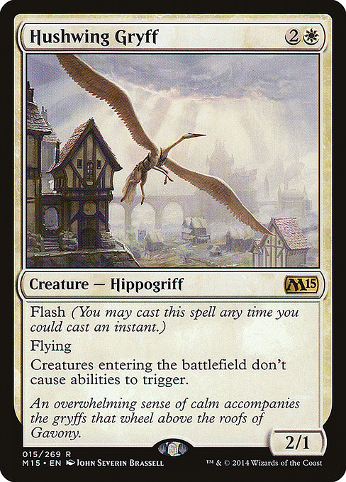 Hushwing Gryff - Magic 2015 Rare Card