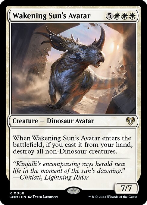 Wakening Sun's Avatar - Commander Masters Rare Card